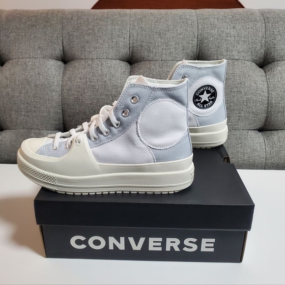 BNIB Converse Chuck Taylor All Star Construct Platform - Ghosted - Picture 2 of 12